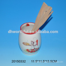 2016 modern style ceramic utensil holder for wholesale